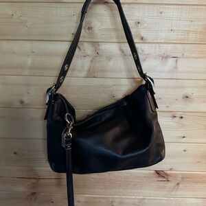 Coach Black Leather Shoulder Bag
